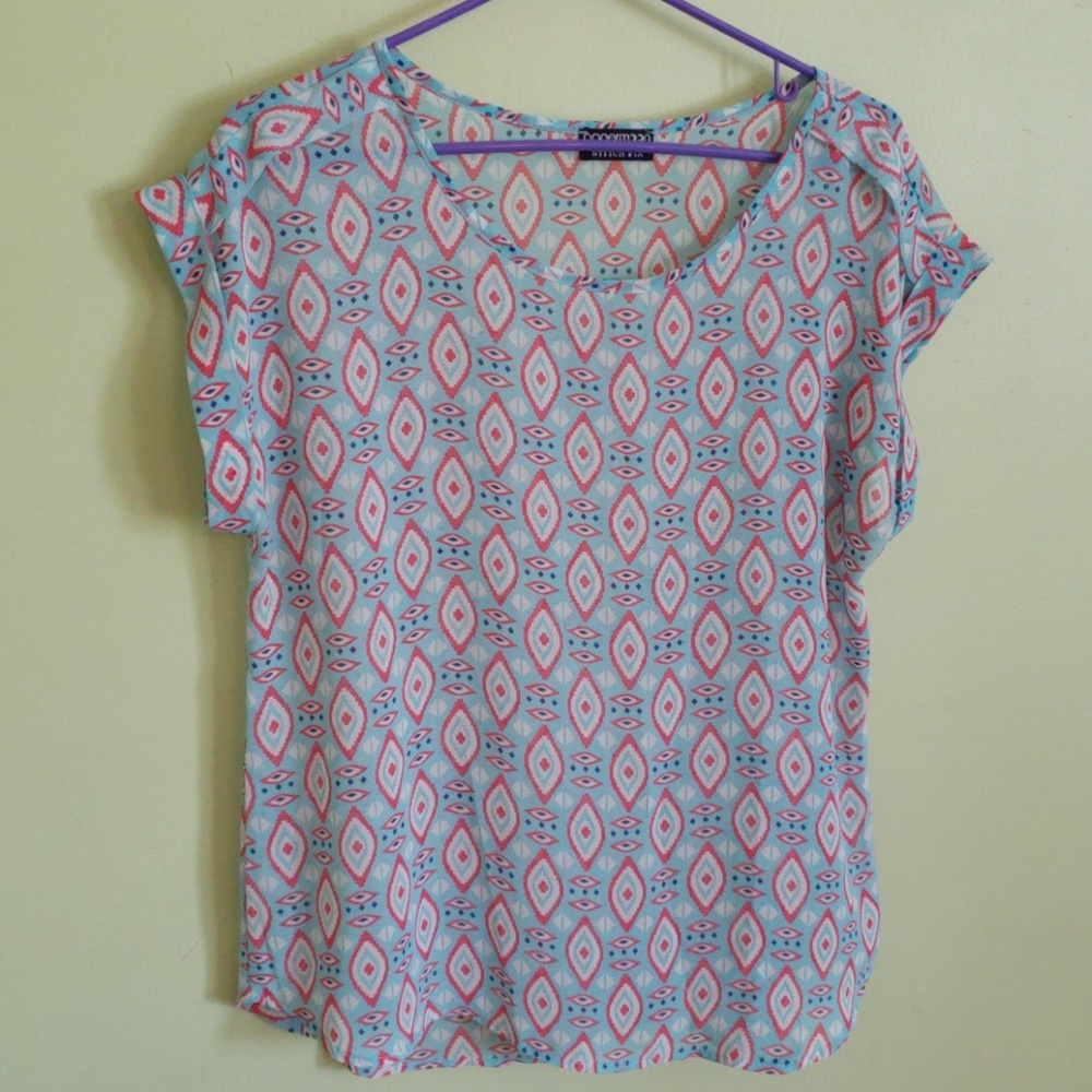 Short sleeved print Papermoon shirt